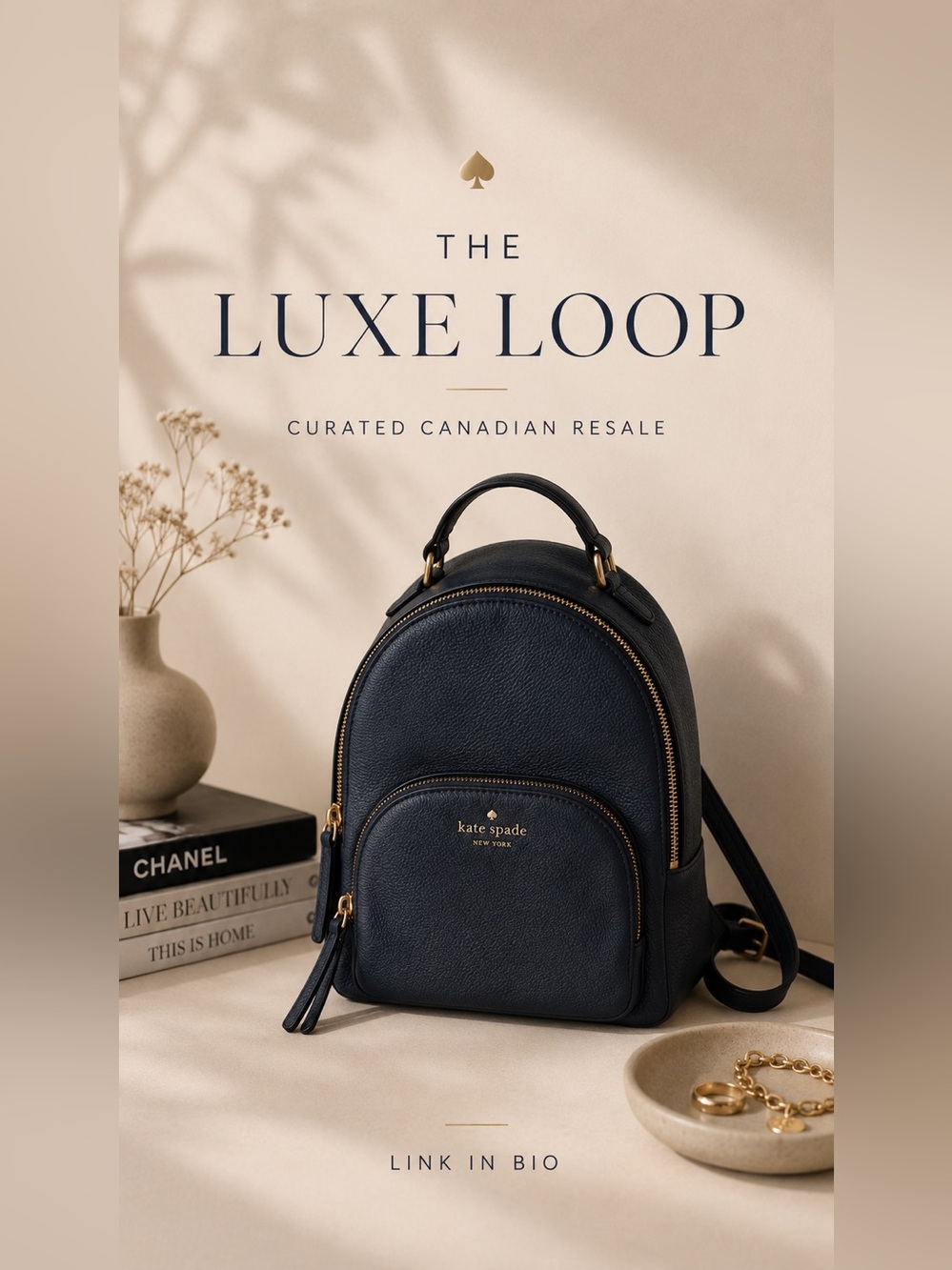 Kate Spade Midnight Blue Backpack
